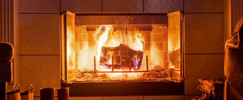 Mendota Hearth Landscape Fireplace Installation in Geneva, Illinois